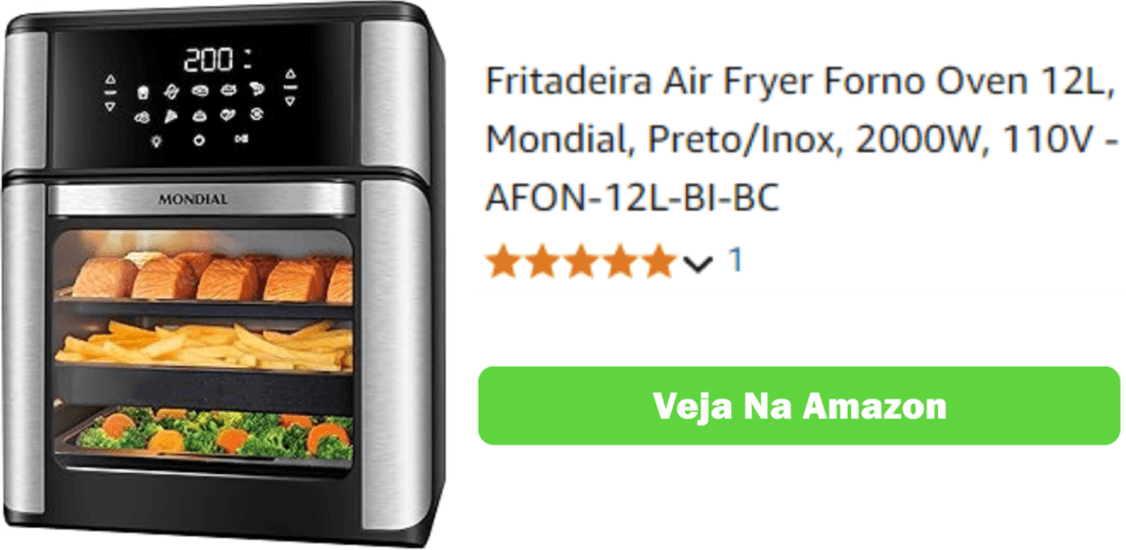 Fritadeira Air Fryer Forno Oven 12L, MondiaL