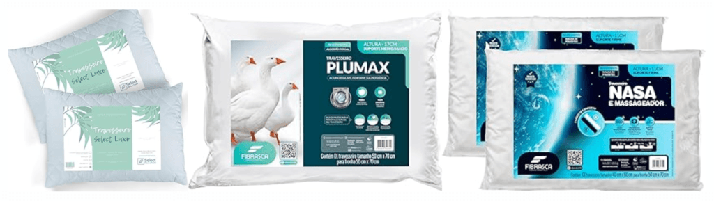travesseiros na amazon